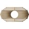 Ekena Millwork Chrysler Wood Fretwork Pierced Ceiling Medallion, Hickory, 26"W x 13"H x 6 7/8"ID x 3/8"T CMWP26X13X0375CSHI - alternate 5
